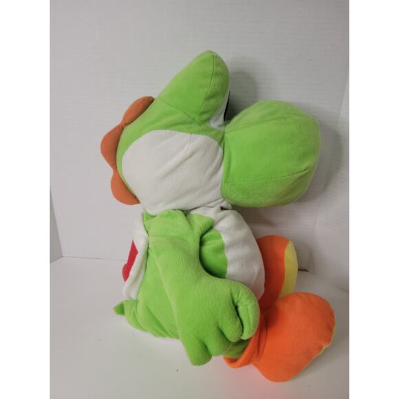 Large Super Mario Bros. Green Yoshi‎ Plush Stuffed Animal Toy - Picture 3 of 7